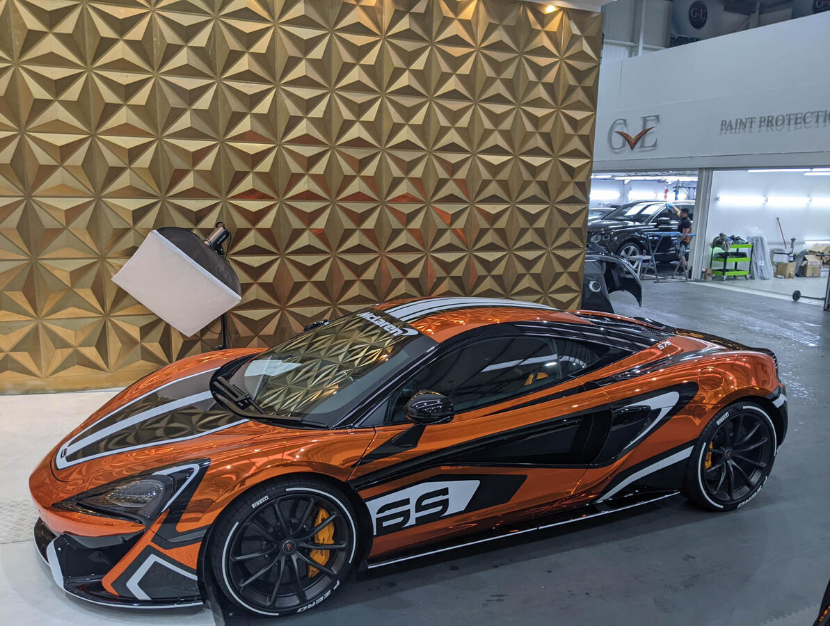 McLaren chrome custom wrap